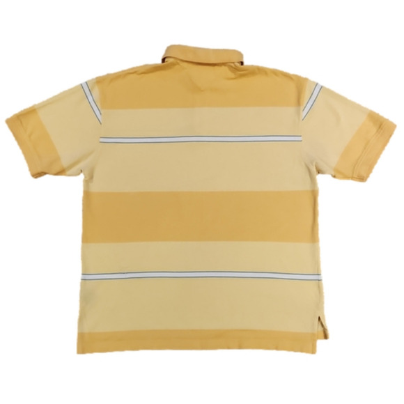 3/$20 Tommy Hilfiger Yellow Stripes Polo Shirt - Picture 3 of 9